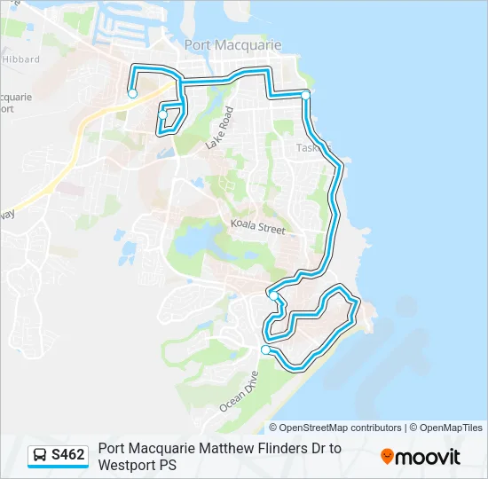 S462 Bus Line Map