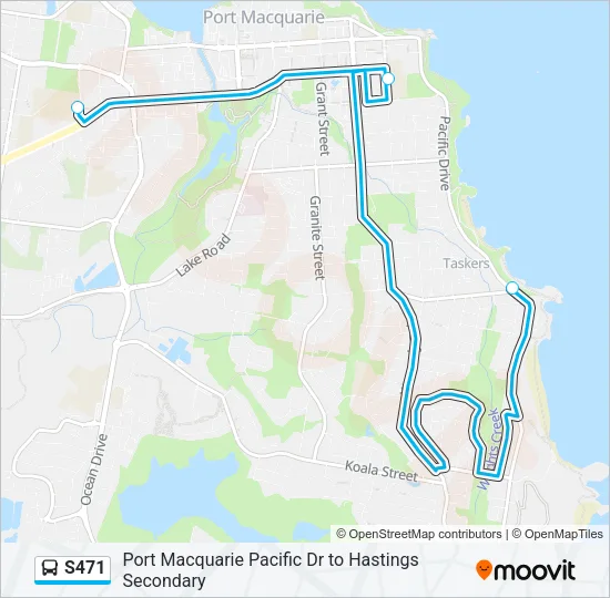 S471 Bus Line Map