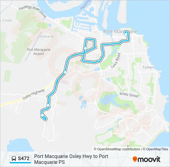 S472 Bus Line Map