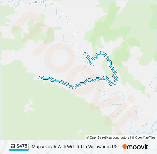 S475 Bus Line Map
