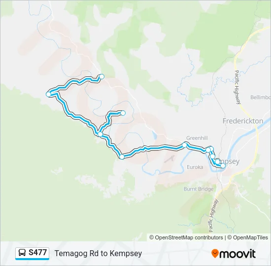 S477 Bus Line Map