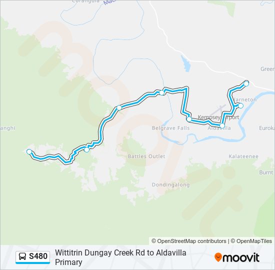 S480 bus Line Map