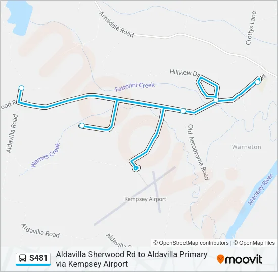 S481 Bus Line Map