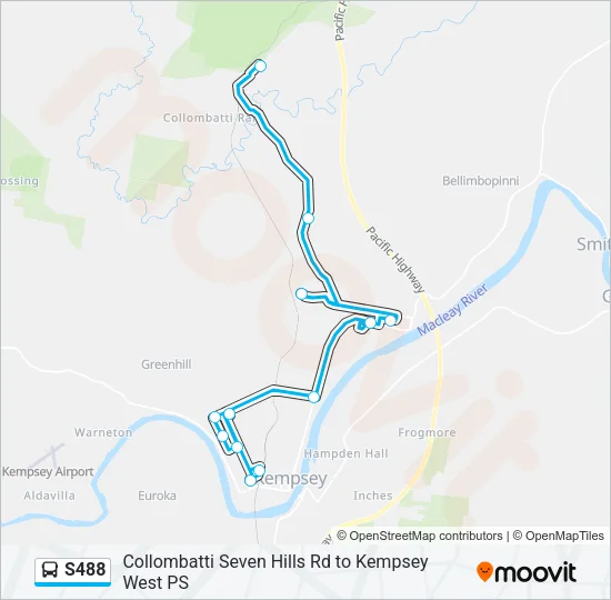 S488 Bus Line Map