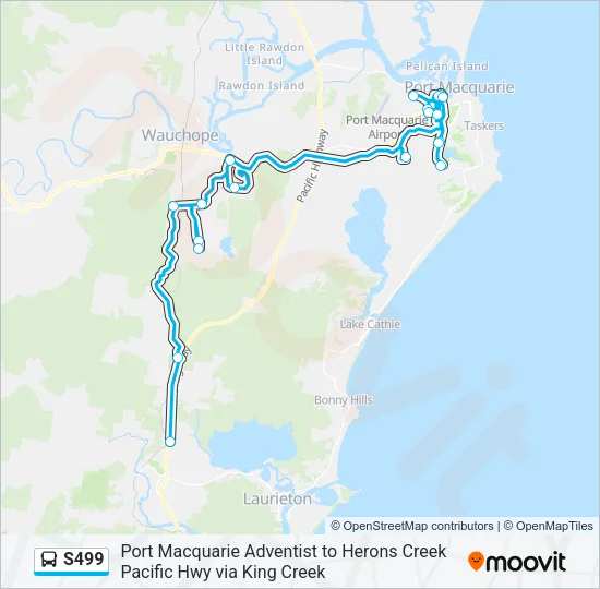 S499 Bus Line Map