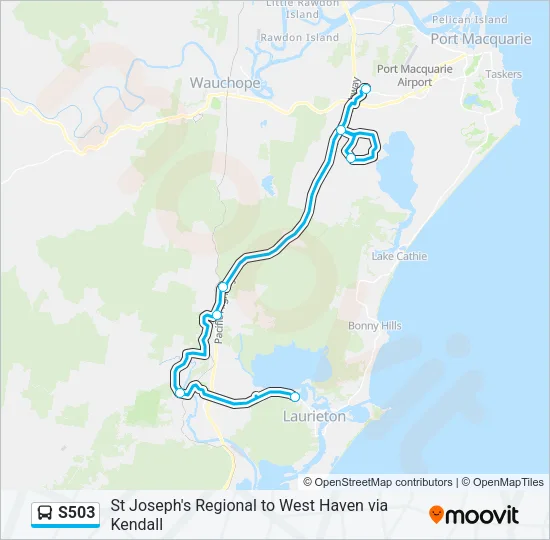 S503 Bus Line Map