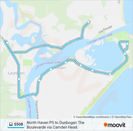 S508 Bus Line Map