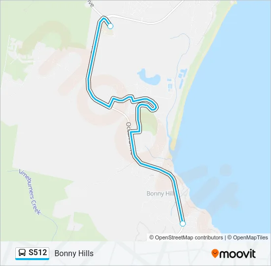 S512 Bus Line Map