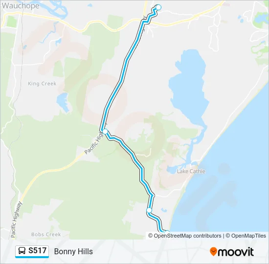 S517 Bus Line Map
