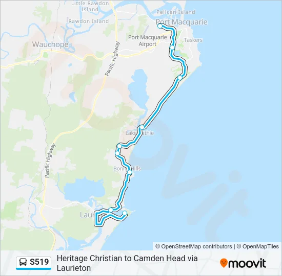 S519 Bus Line Map