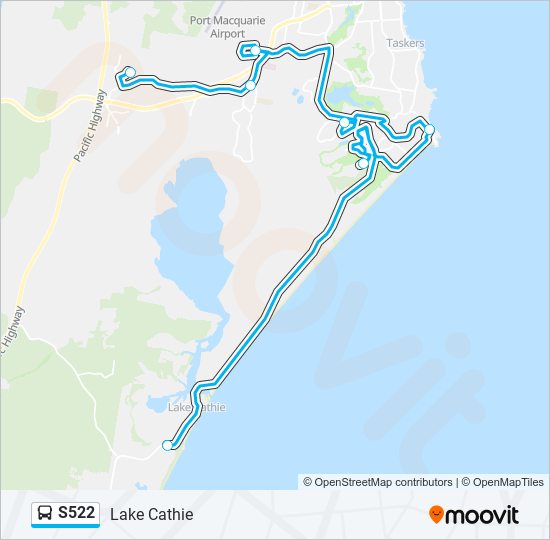 S522 bus Line Map