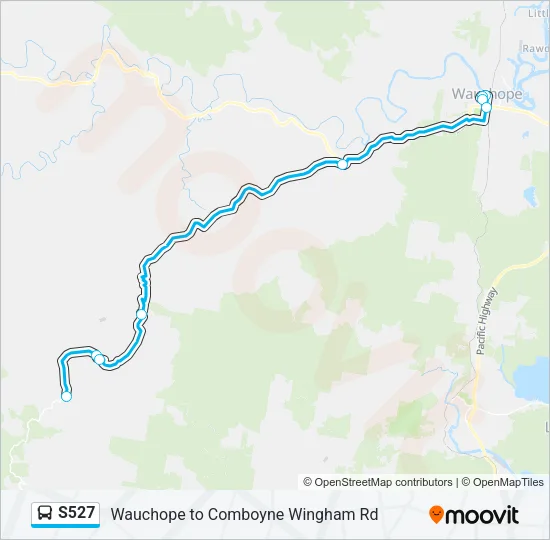 S527 Bus Line Map
