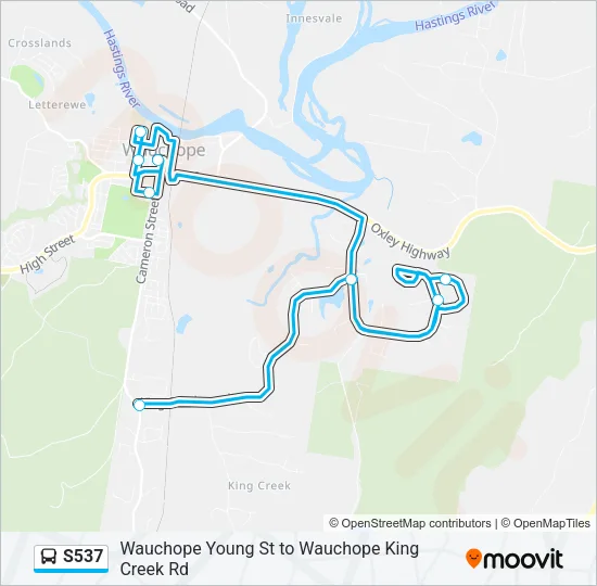 S537 Bus Line Map