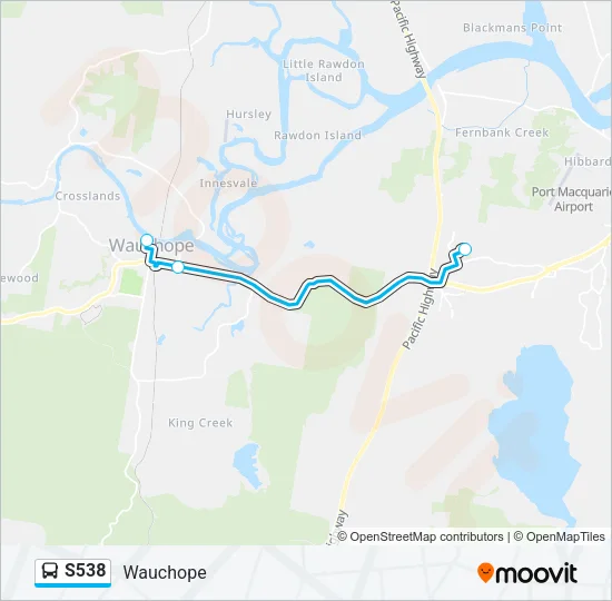 S538 Bus Line Map