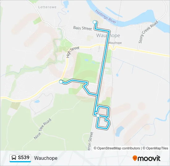 S539 Bus Line Map