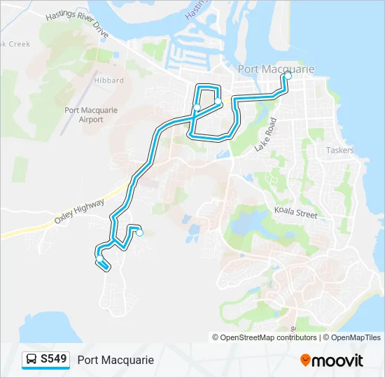 S549 Bus Line Map