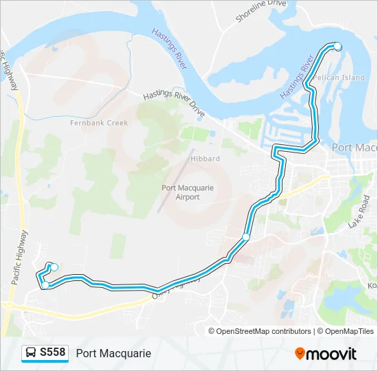 S558 Bus Line Map
