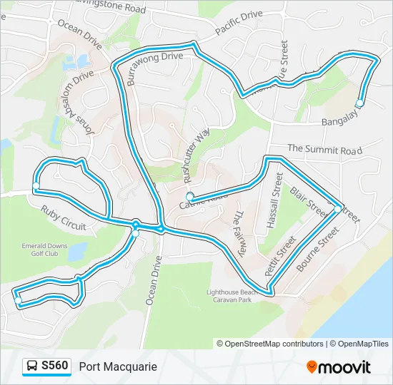 S560 Bus Line Map