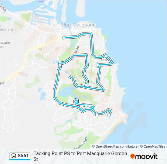 S561 Bus Line Map