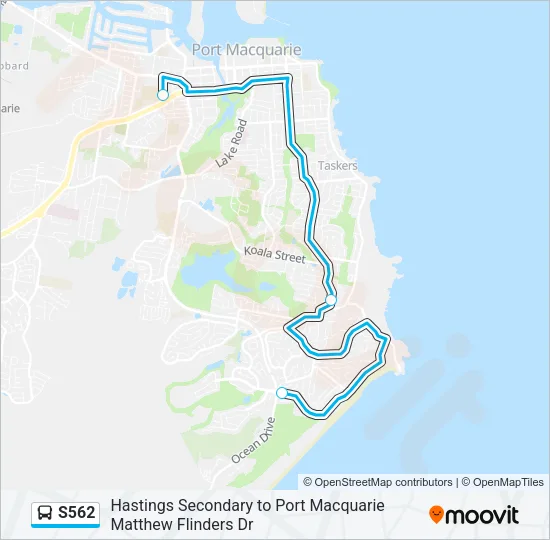 S562 Bus Line Map