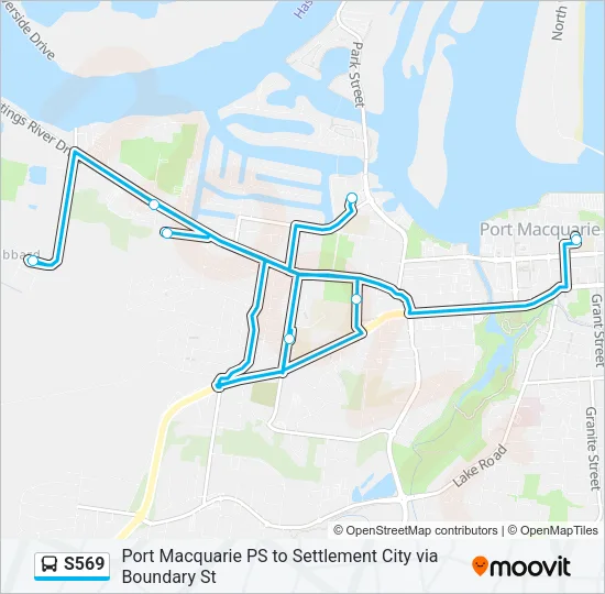 S569 Bus Line Map