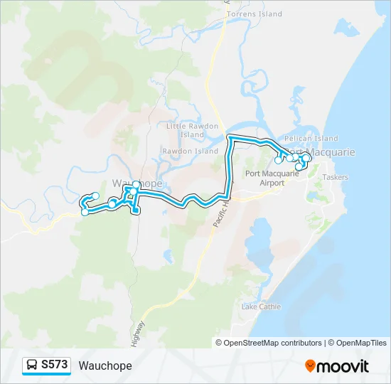 S573 Bus Line Map