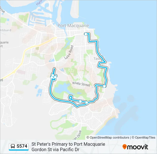 S574 Bus Line Map