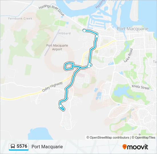 S576 Bus Line Map