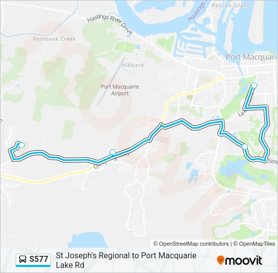 S577 Bus Line Map