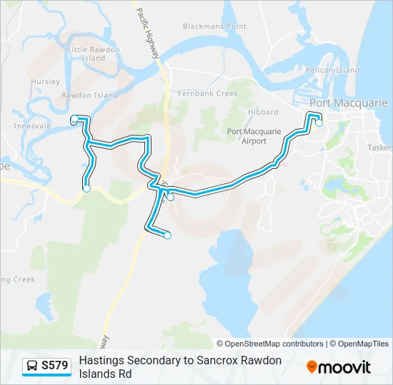 S579 Bus Line Map