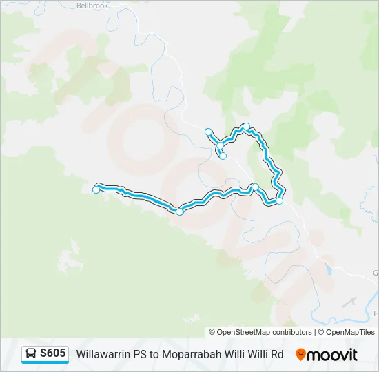 S605 Bus Line Map