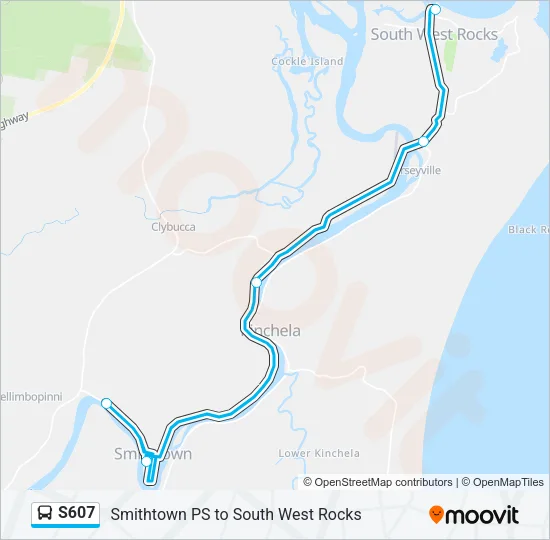 S607 Bus Line Map