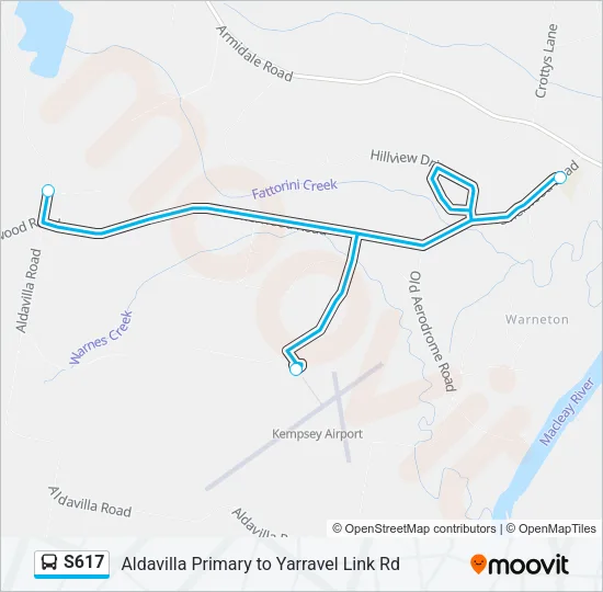 S617 Bus Line Map