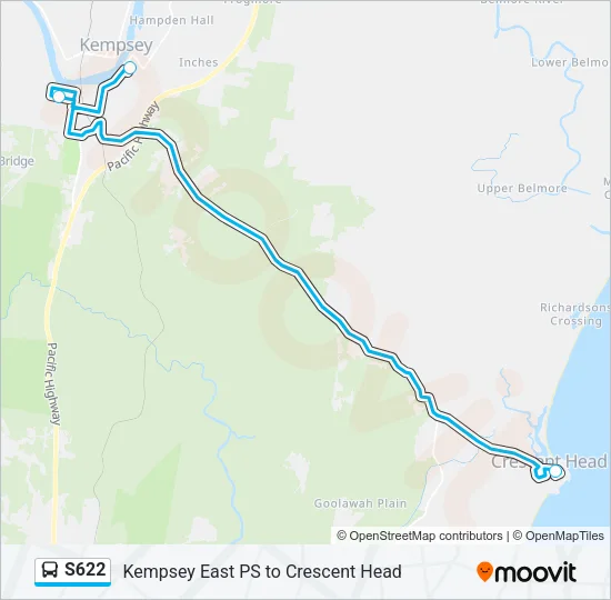 S622 Bus Line Map