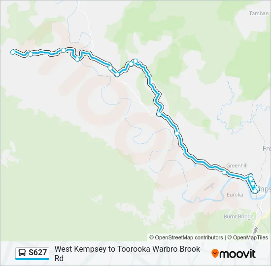 S627 Bus Line Map