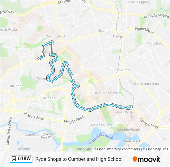 618W Route: Schedules, Stops & Maps - Cumberland HS (Updated)