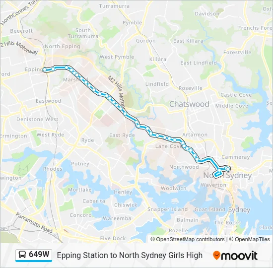 649W Route: Schedules, Stops & Maps - Epping (Updated)
