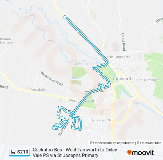 S210 Bus Line Map