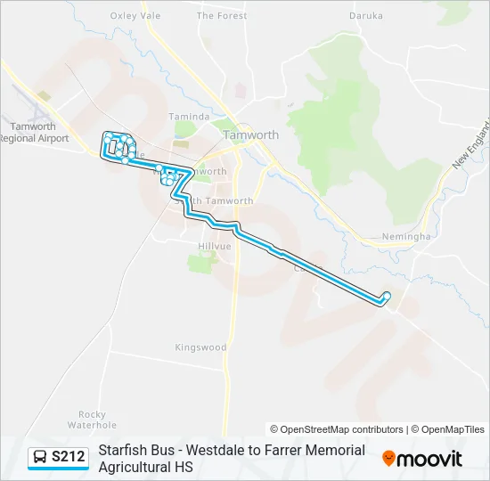 S212 Bus Line Map