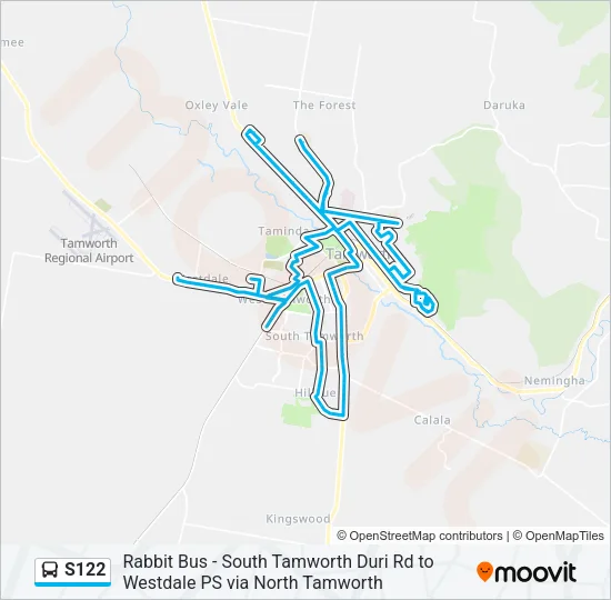 S122 Bus Line Map