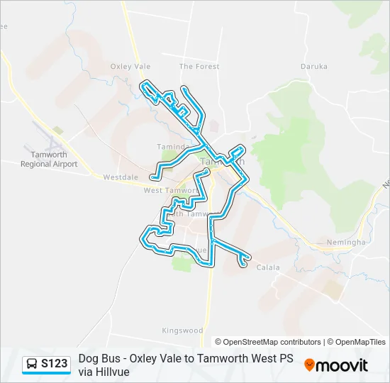S123 Bus Line Map