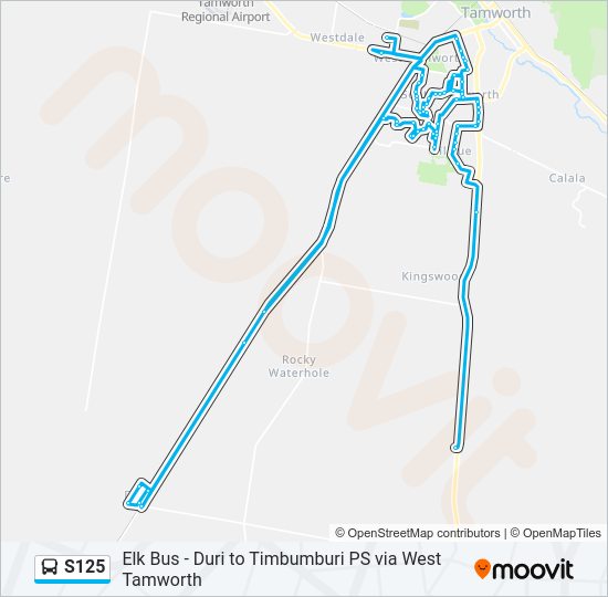 S125 bus Line Map