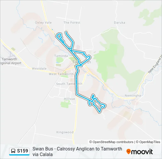S159 Bus Line Map