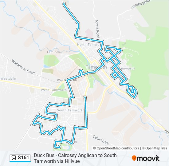 S161 bus Line Map