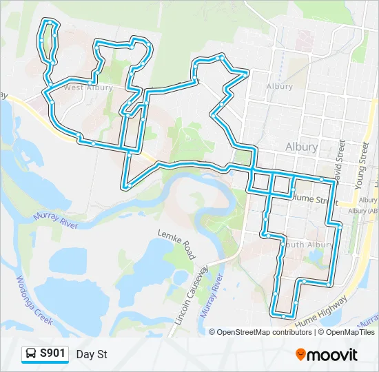 S901 Bus Line Map