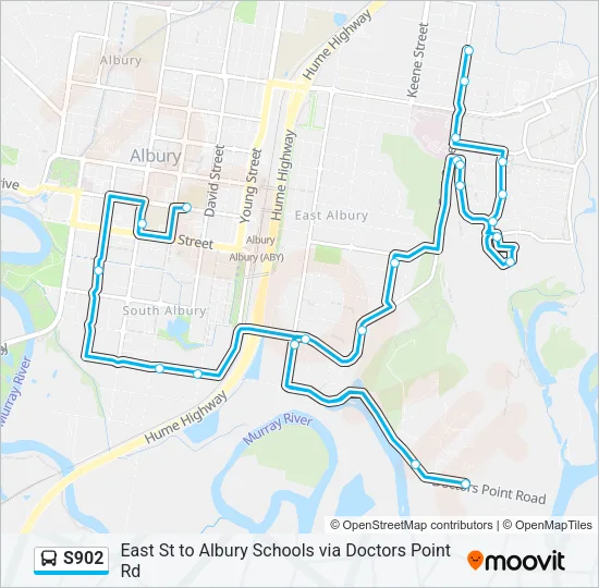 S902 Bus Line Map