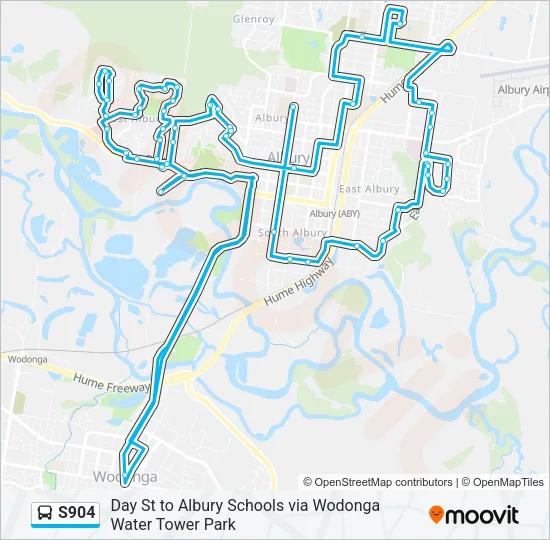 S904 Bus Line Map