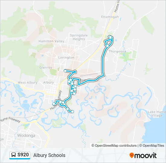 S920 Bus Line Map