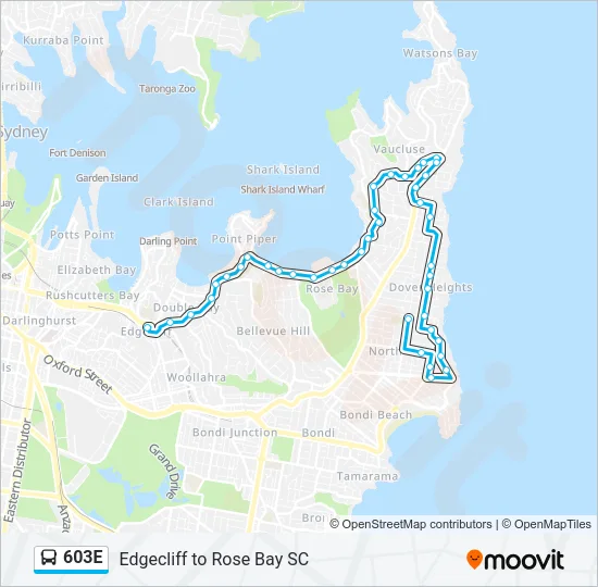 603E Bus Line Map