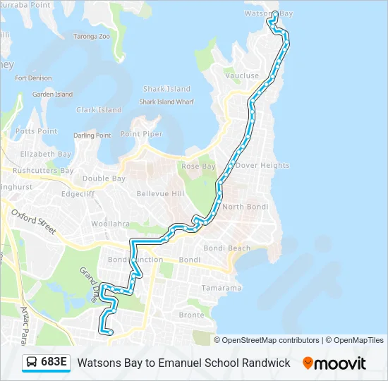 683E Bus Line Map